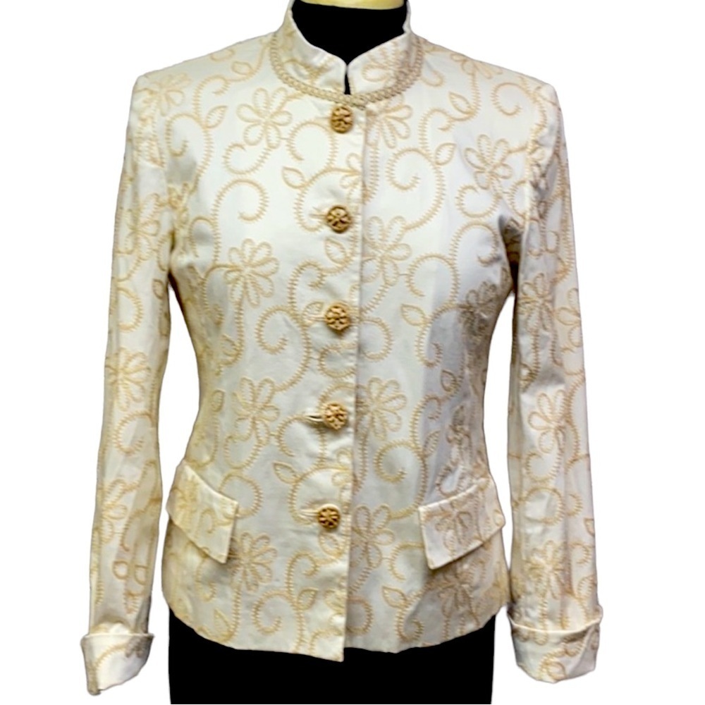 Jones New York Embroidered Blazer
